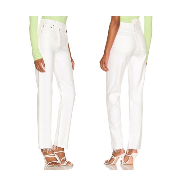 Agolde Criss Cross Straight Jeans - Picture 1 of 10